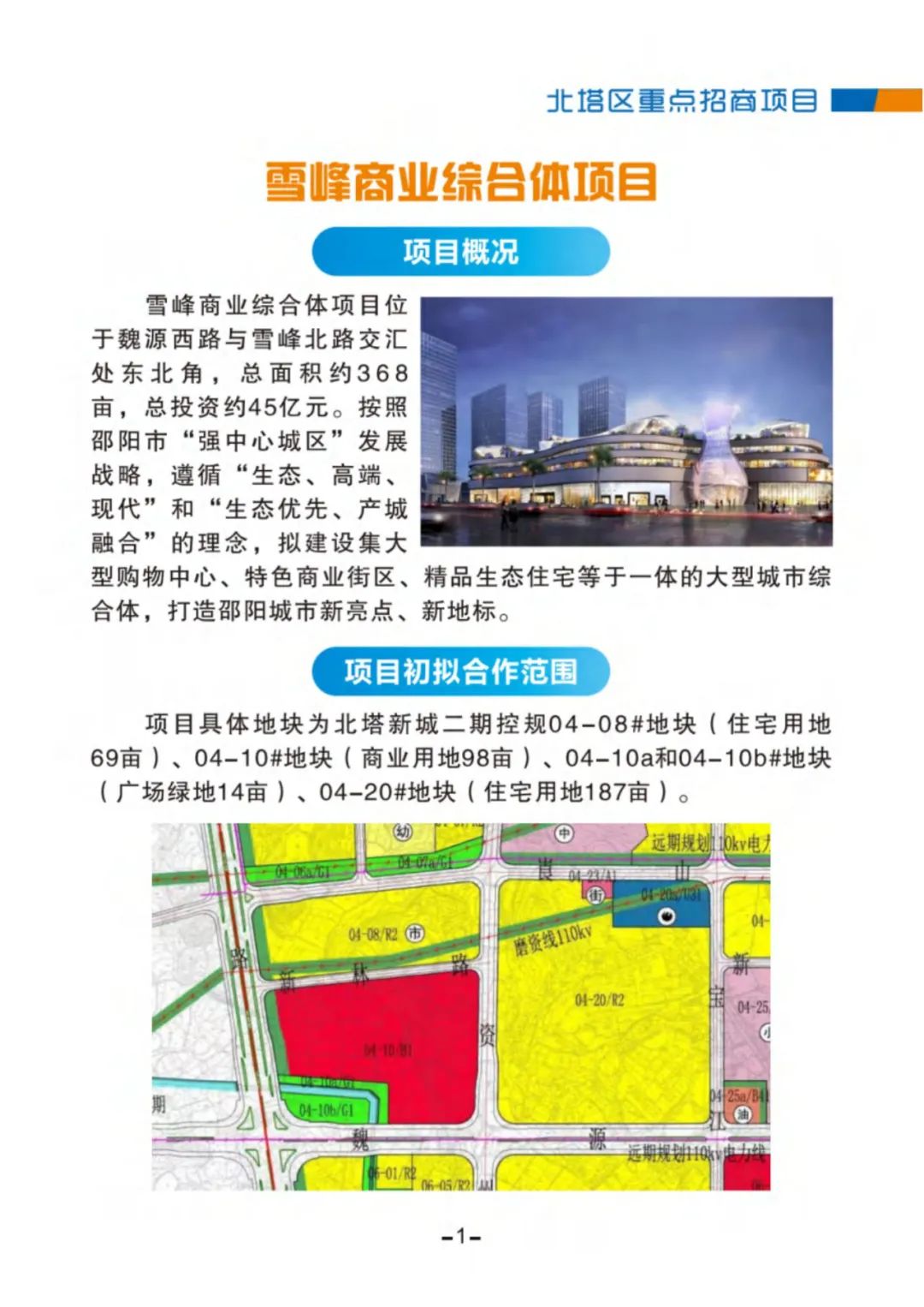 北塔区重点招商项目之雪峰商业综合体项目(图2)